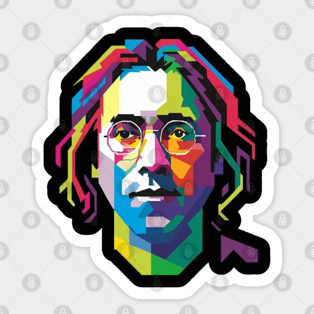 John Lennon WPAP Sticker by Aldrvnd